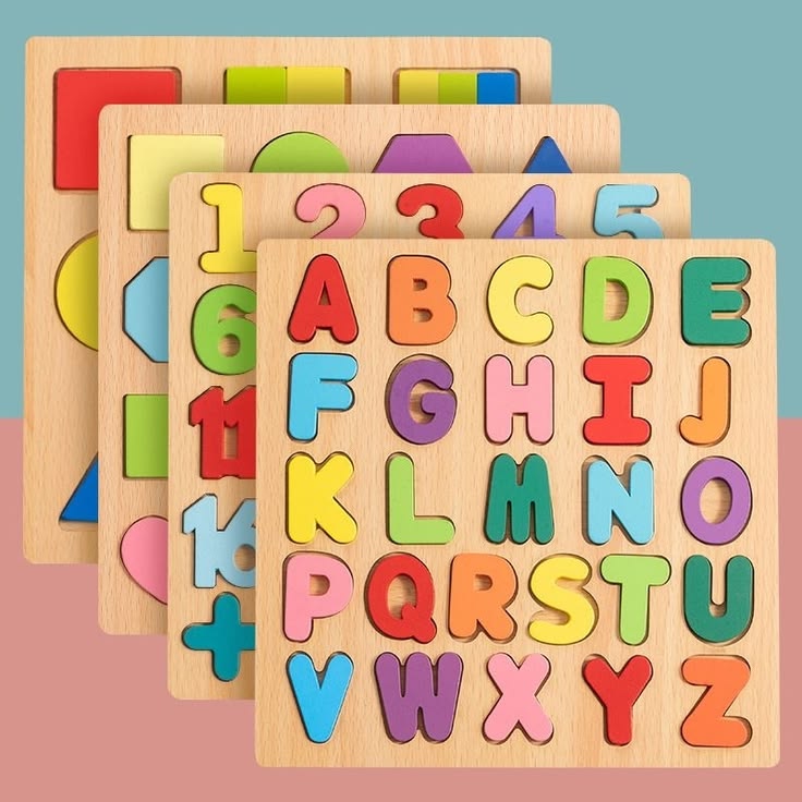 Wooden Alphabet Board | Learn, Match, Grow