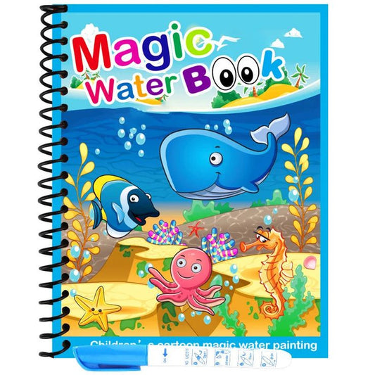 3-Piece Magic Water Book Set  | Just fill water,draw & Reuse
