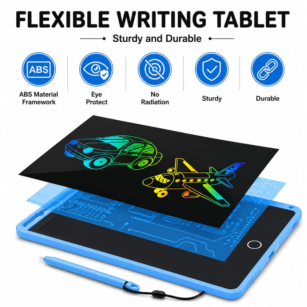 3-Piece LCD Writing Tablet Set | Learn & Play Together